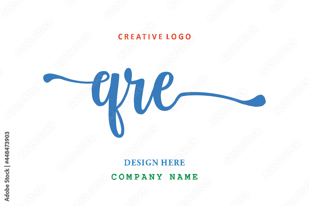 QRE lettering logo is simple, easy to understand and authoritative QRE lettering logo is simple, easy to understand and authoritative