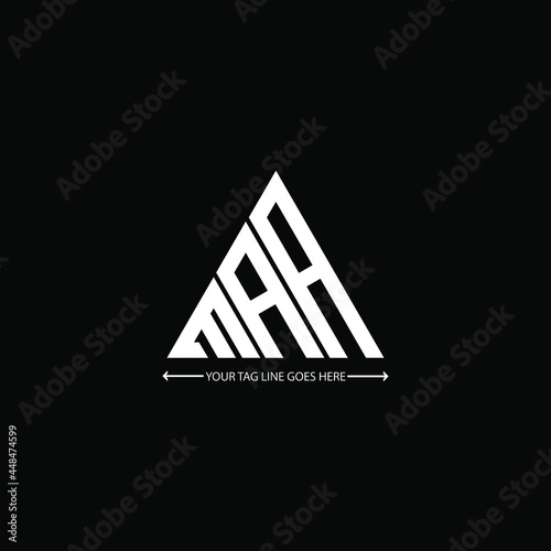 MAA letter logo creative design. MAA unique design
 photo