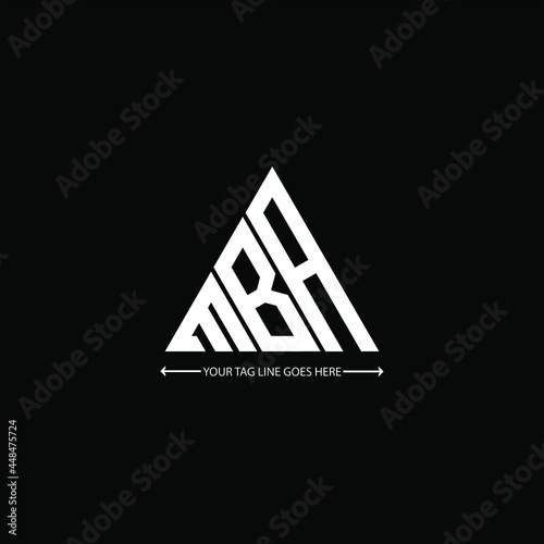 MBA letter logo creative design. MBA unique design
