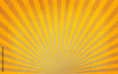 Sunburst or sun burst retro background. Ray stripes banner