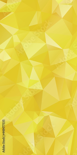 Yellow Abstract Color Polygon Background Design, Abstract Geometric Origami Style With Gradient