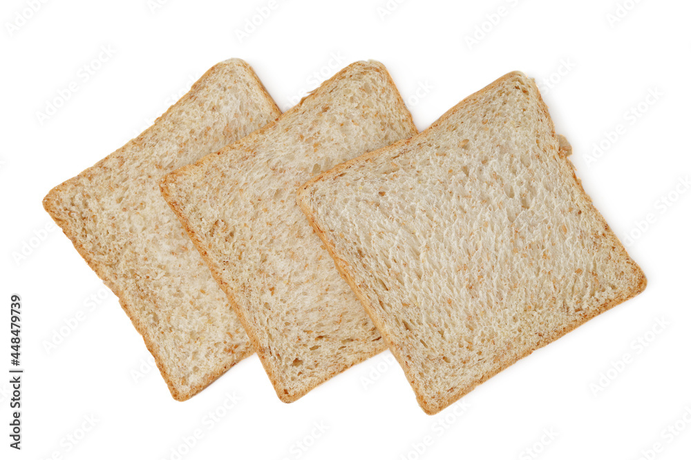 Fresh delicious whole wheat bread isolated on a white background Fresh delicious whole wheat bread isolated on a white background