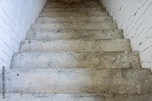 Concrete stairs steps going down
