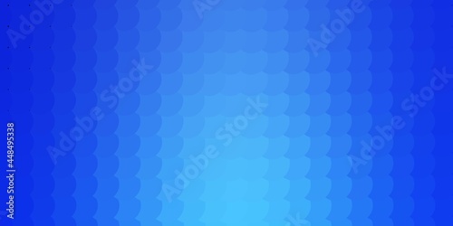 Light BLUE vector background with circles.