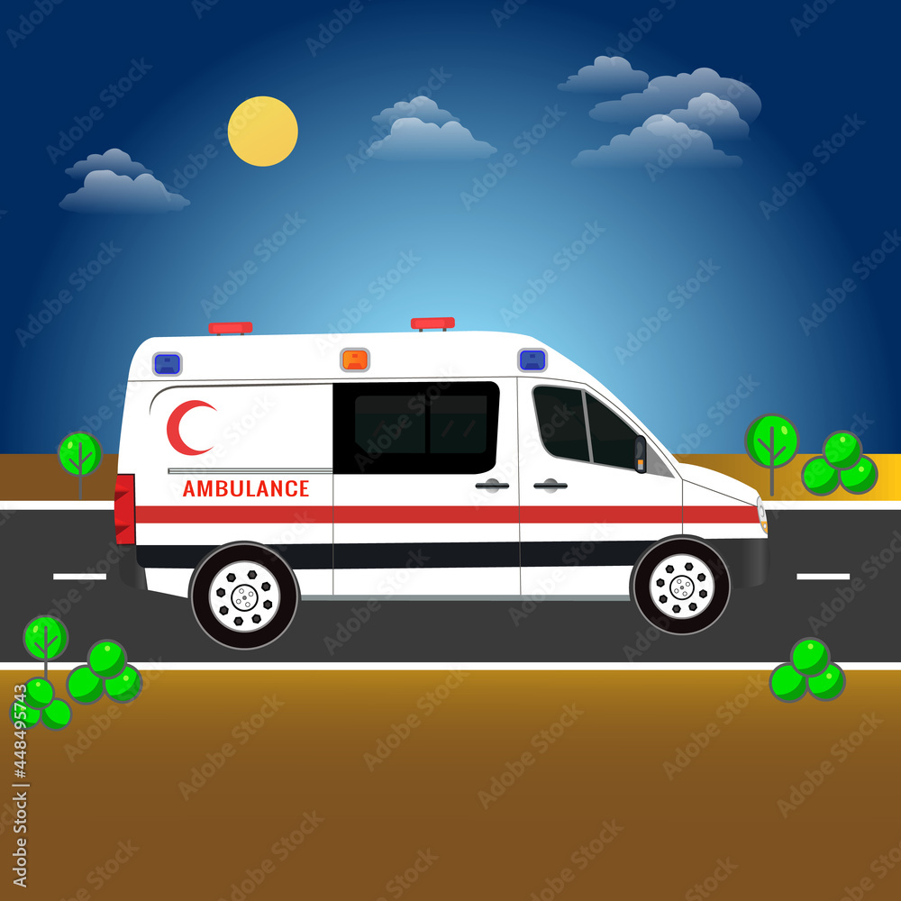 Ambulance vector illustration