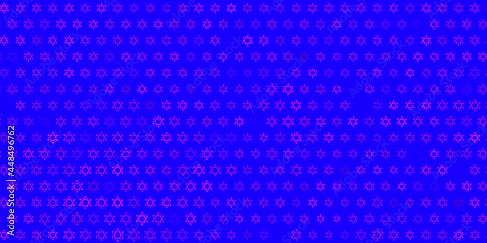 Dark purple vector texture with disease symbols. Dark purple vector texture with disease symbols.
