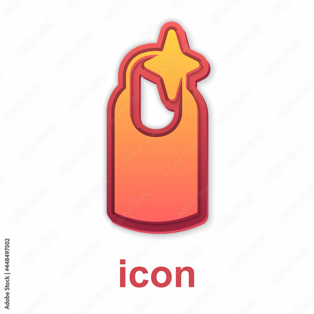 Gold Nail manicure icon isolated on white background. Vector Gold Nail manicure icon isolated on white background. Vector