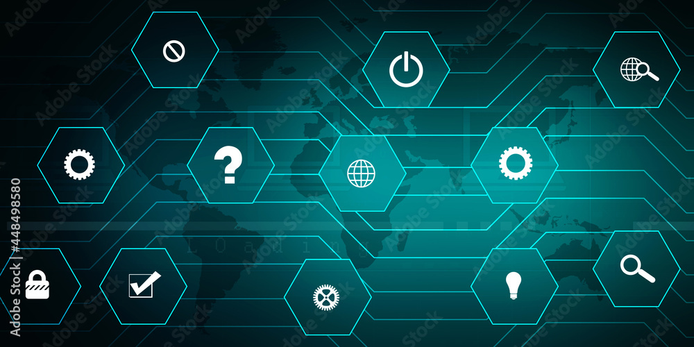 Digital Abstract technology background,2d illustration
