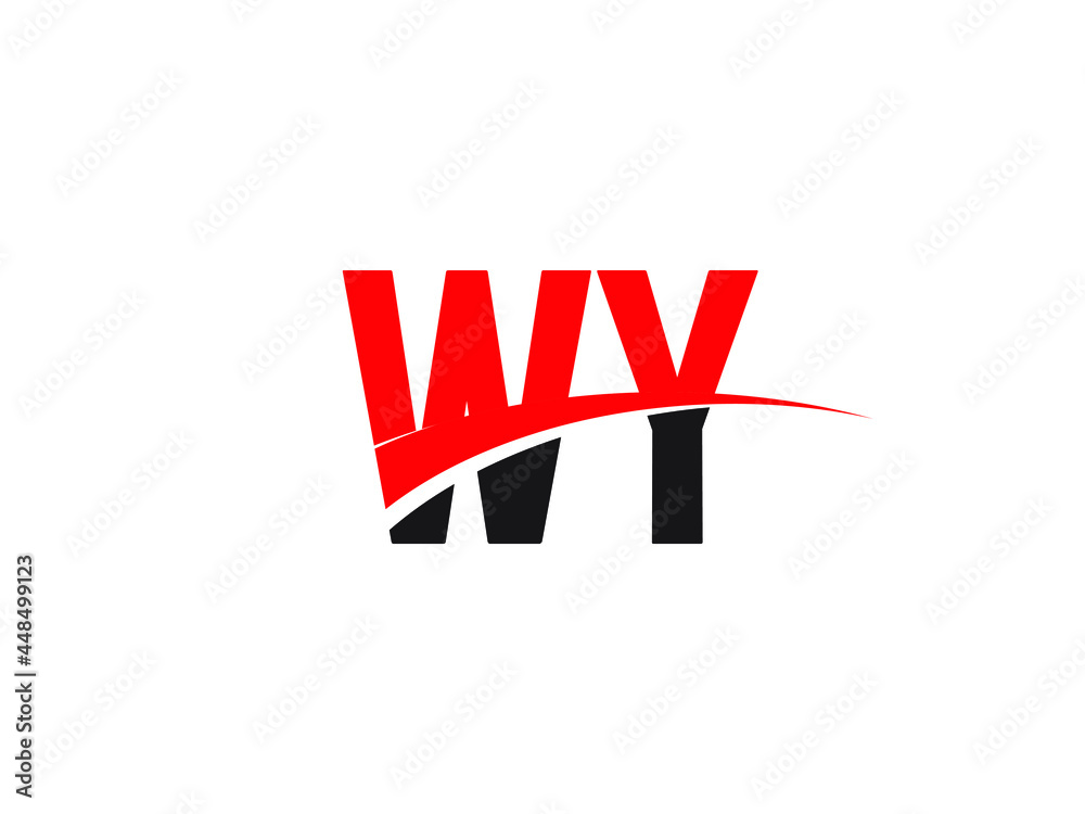 WY Letter Initial Logo Design Template