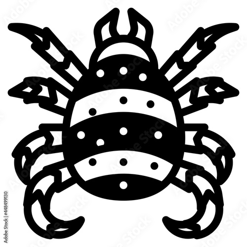 mite glyph icon