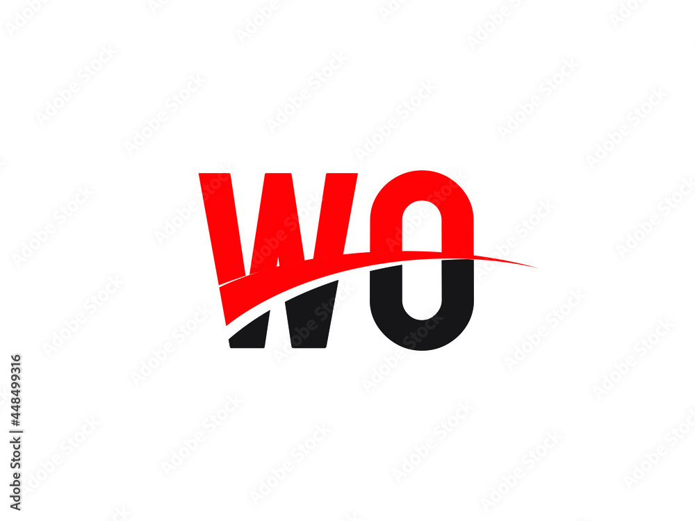 WO Letter Initial Logo Design Template WO Letter Initial Logo Design Template