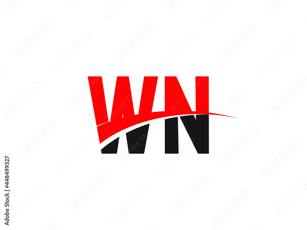 WN Letter Initial Logo Design Template WN Letter Initial Logo Design Template