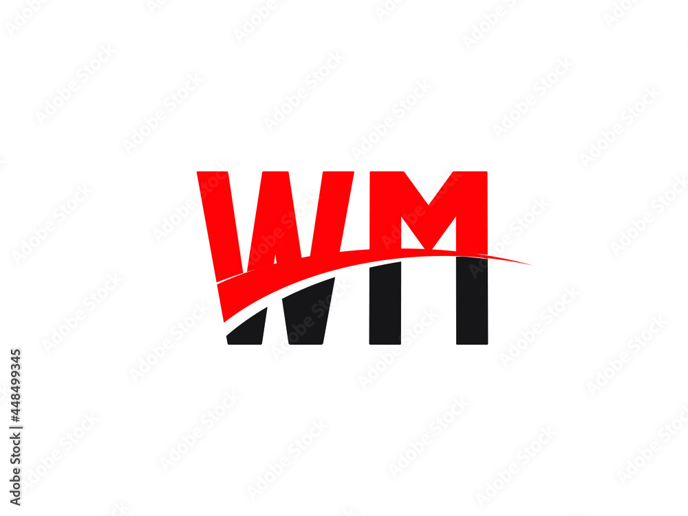 WM Letter Initial Logo Design Template WM Letter Initial Logo Design Template