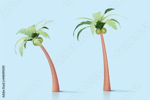 3d palm tree collection