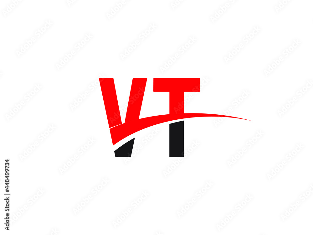 Obraz premium VT Letter Initial Logo Design Template