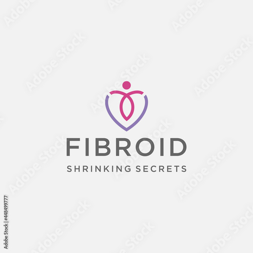 modern logo fibroid coach design template elements	 photo