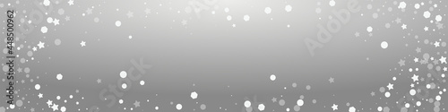 Grey Flake Vector Grey Panoramic Background.