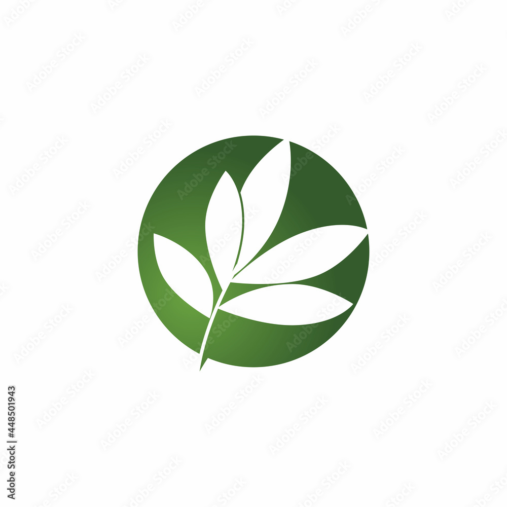 Leaf and Shutter Lens Aperture for Nature Photographer logo design inspiration