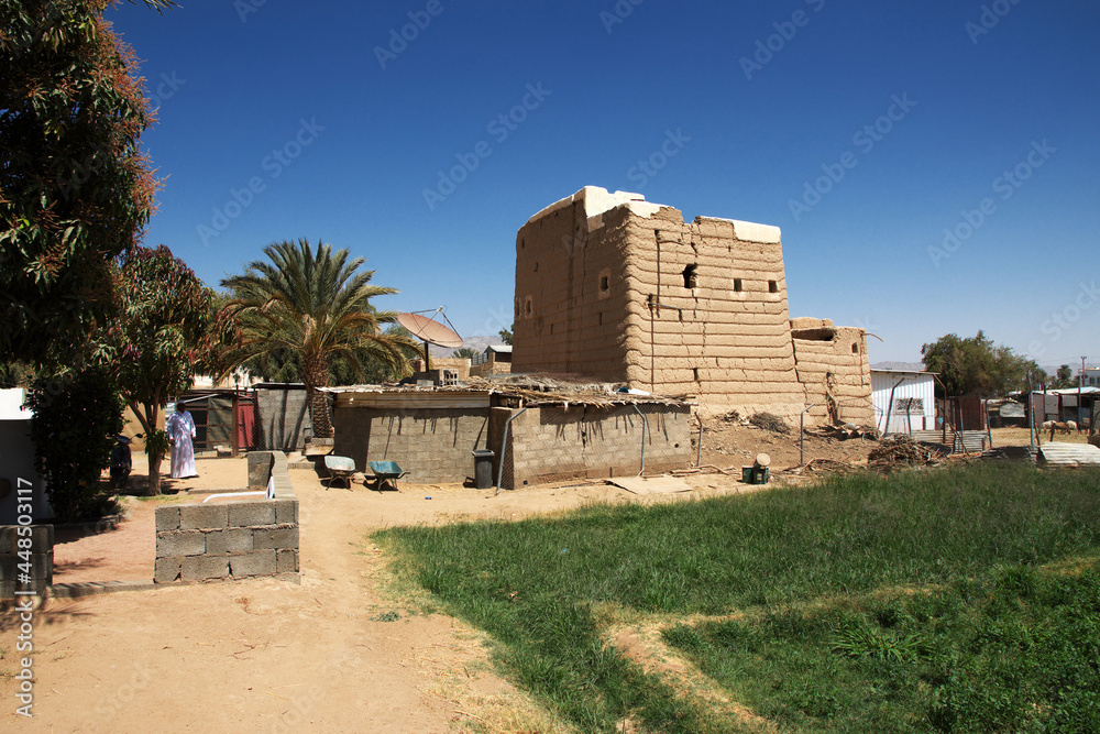 The house in arab village close Najran, Asir region, Saudi Arabia