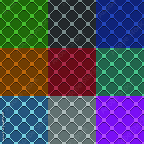 Cage pattern. Seamless mesh and grid. Geometric vector endless background. Abstract seamless illustration for web design.