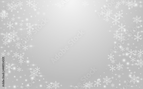 Overlay Dots Vector Grey Background. White Xmas