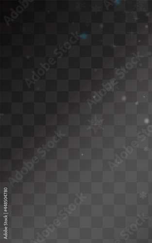 Gray Snowflake Vector Transparent Background.