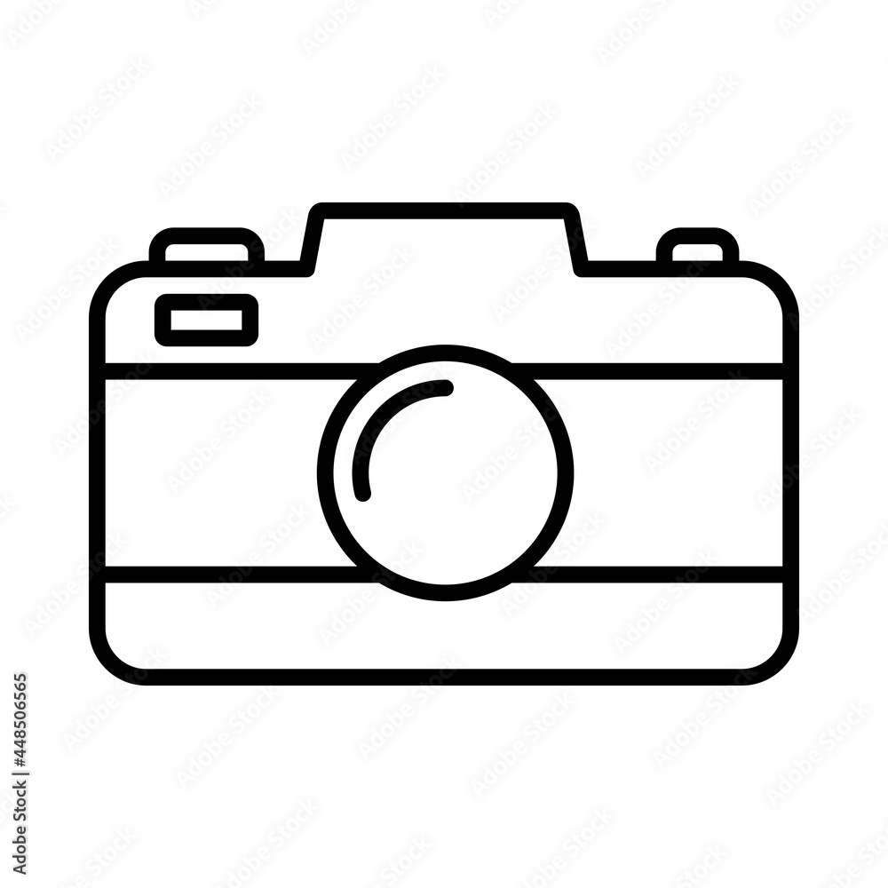 Camera Vector Line Icon Design Camera Vector Line Icon Design