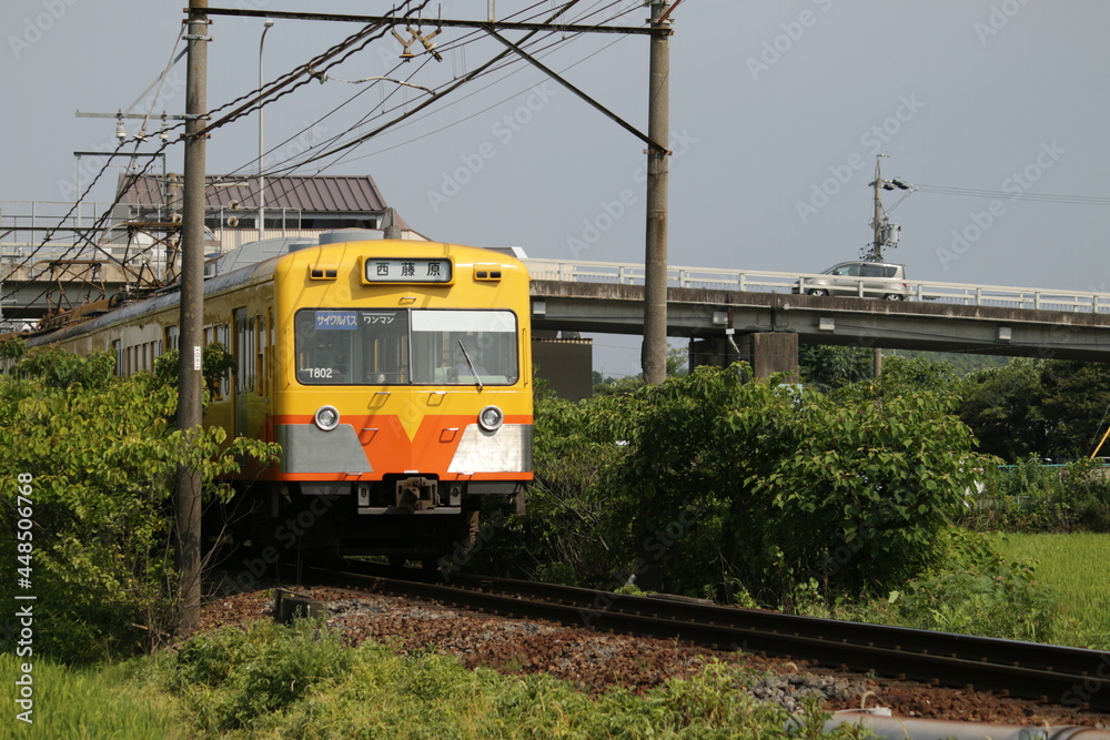 Fototapeta premium 三岐鉄道の鉄道車両