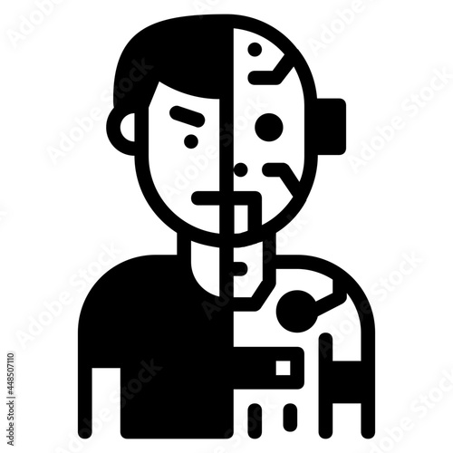 humanoid glyph icon