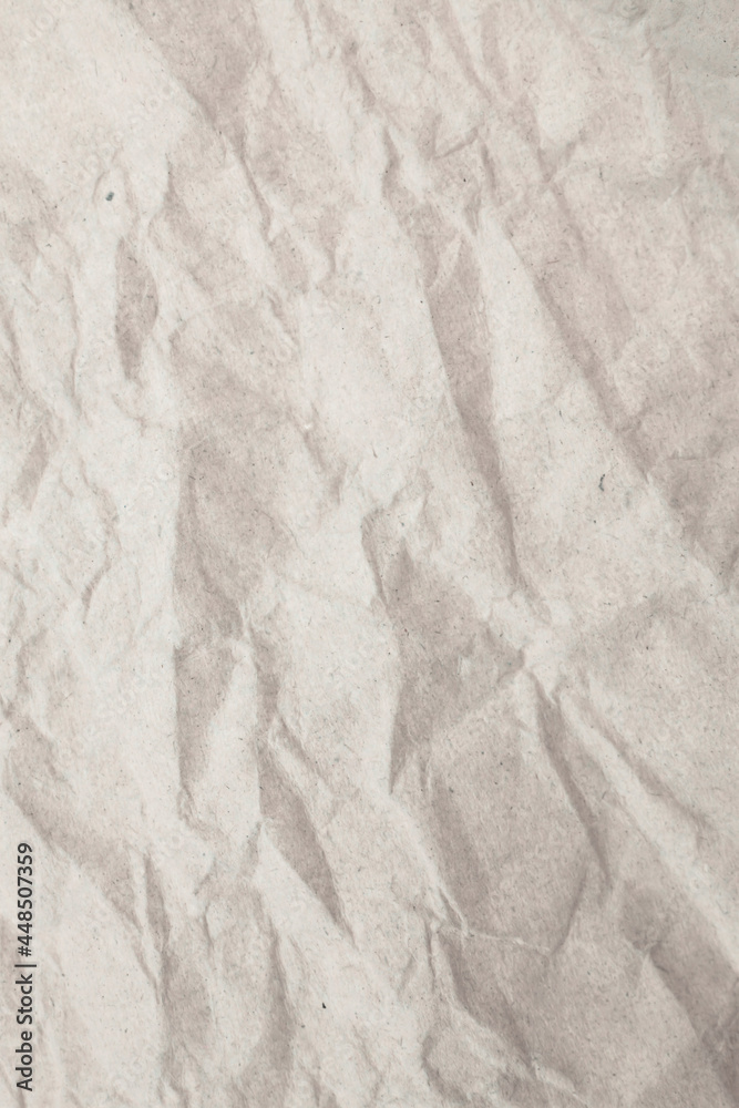 Fototapeta premium Texture white crumpled paper background.
