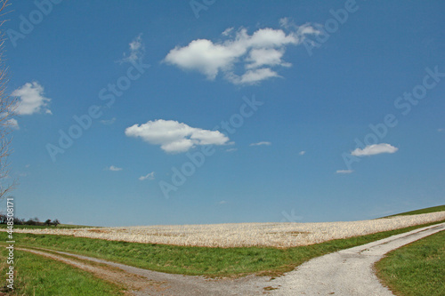 Fränkische Landschaft im Frühling photo