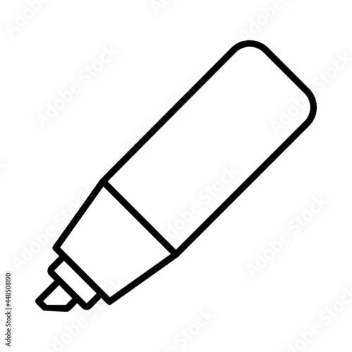 Highlighter Vector Line Icon Design