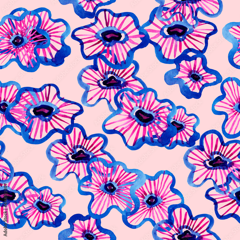 seamless floral pattern with flowrs