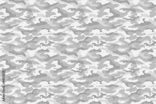 Pale gray military camouflage background. Vector