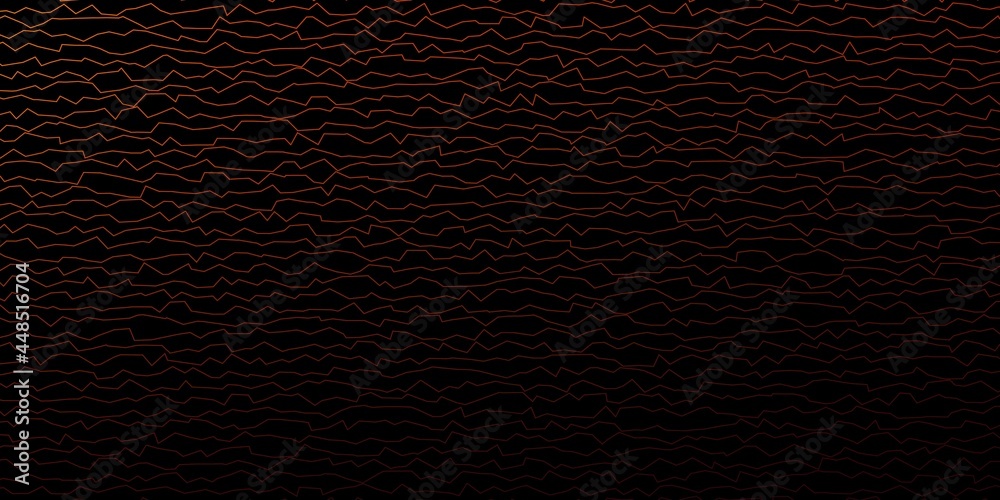 Dark Orange vector background with wry lines. Dark Orange vector background with wry lines.