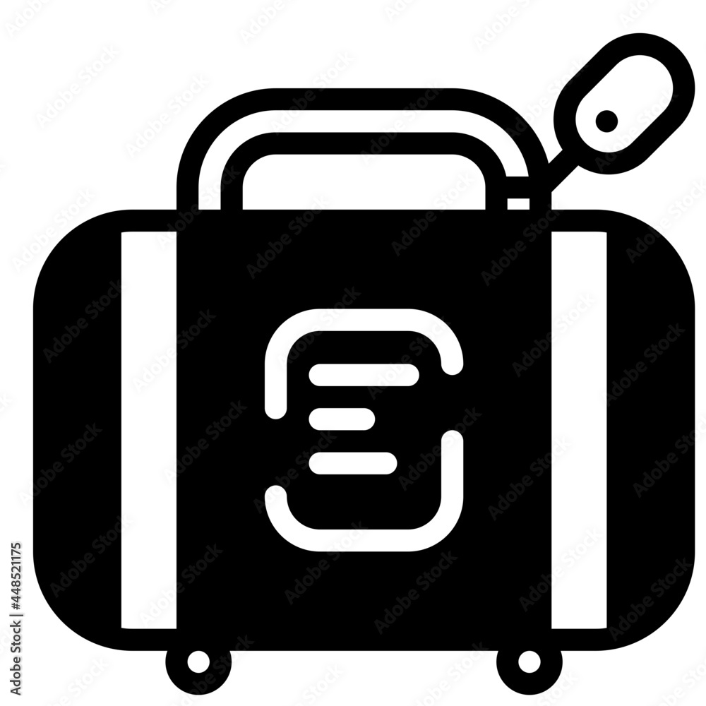 briefcase glyph icon briefcase glyph icon