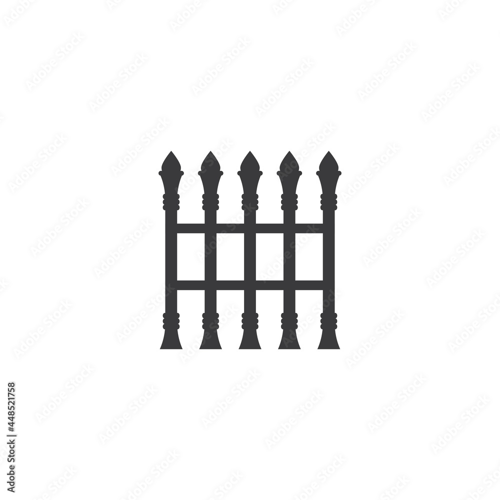 Fence logo icon vector