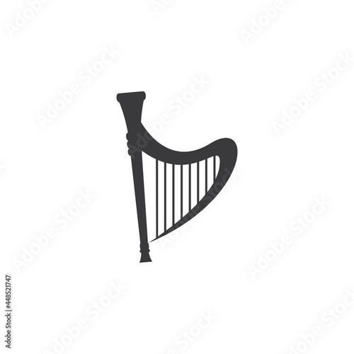 Harp illustration vector