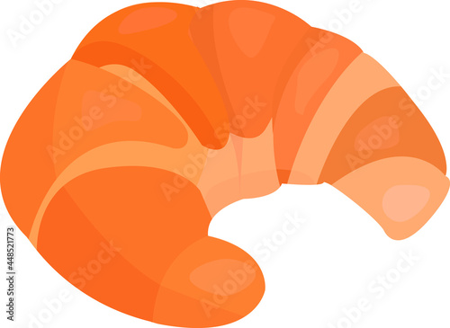 Vector croissant design drawing isolated. Bakery set