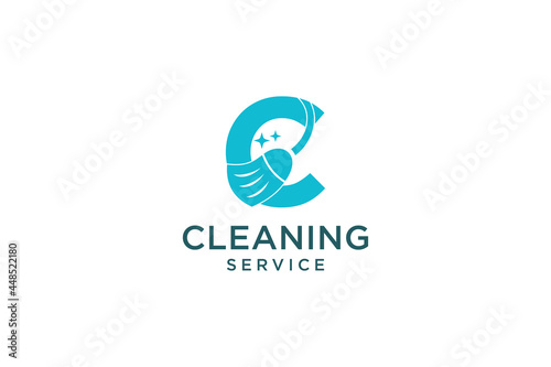 Letter C for cleaning clean service Maintenance for car detailing, homes logo icon vector template.