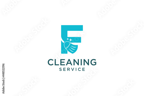 Letter F for cleaning clean service Maintenance for car detailing, homes logo icon vector template. © Catharsis