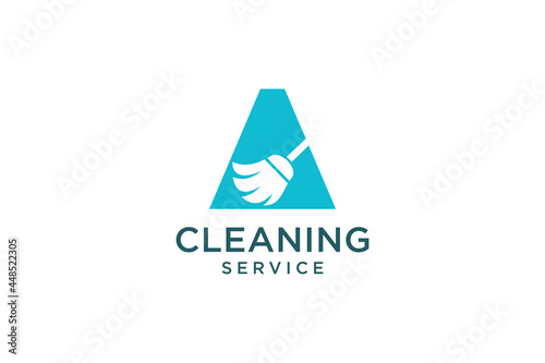 Letter A for cleaning clean service Maintenance for car detailing, homes logo icon vector template.