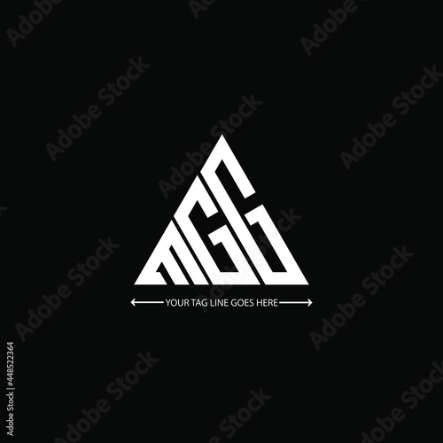 MGG letter logo creative design. MGG unique design
 photo