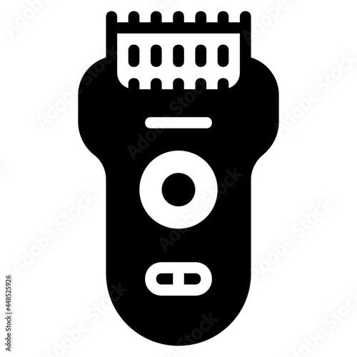 epilator glyph icon