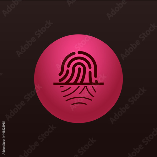 Scan Fingerprint - Sticker