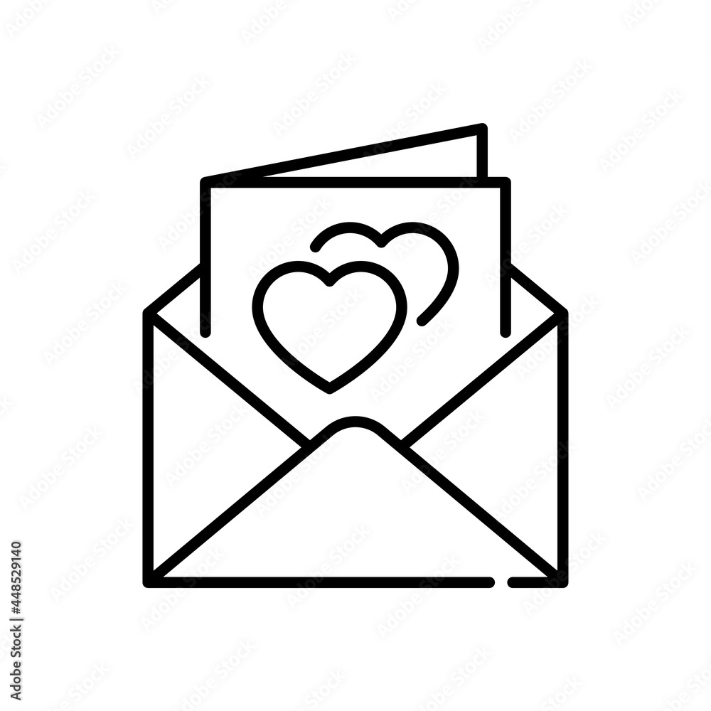 Love wishes vector outline icon style illustration. EPS 10 File Love wishes vector outline icon style illustration. EPS 10 File