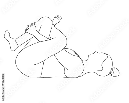 yoga, sucirandhrasana, eye of the needle pose, reverse pigeon pose