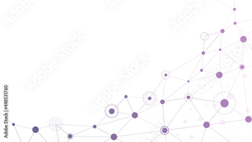 Abstract background of the concept of circuits. Futuristic vector template. Design elements of points, lines, and planes.