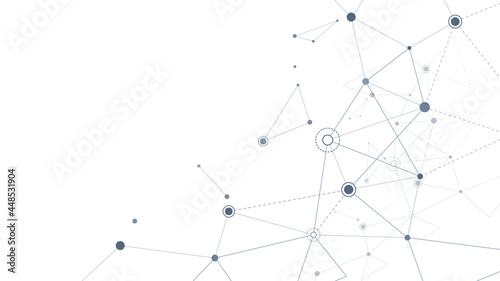 Abstract background of the concept of circuits. Futuristic vector template. Design elements of points, lines, and planes.
