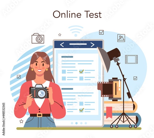 Photography school club or course online service or platform
